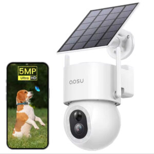 wireless security camera with solar panel