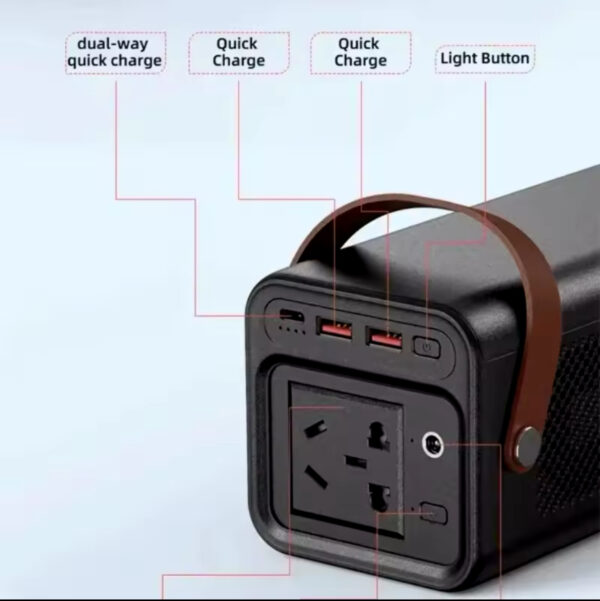 Portable Power Station, 42000mAh Laptop Power Bank With 150W AC Outlet, Dual Way 65W PD/USB-C Port - Image 2